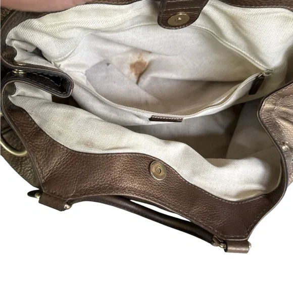 GUCCI Sukey Gold Beige Leather - Shoulder Bag  311944213045 Made in Italy - Picture 5 of 6